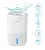 Acare Dehumidifier Влагопоглотители Осушитель Воздуха с Резервуаром для воды 900 мл Тихий Осушитель Воздуха для Дома Подвал Ванная Комната Шкаф