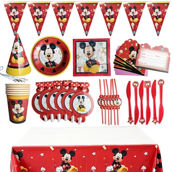 

Cartoon Mickey Theme Cutlery Party Decoration Children's Birthday Party Supplies Baby Bath Supplies Decoration