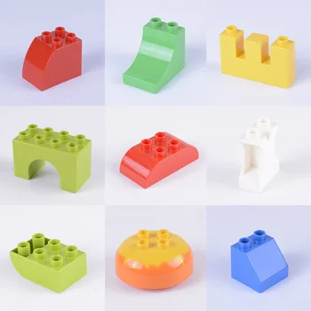 

New Duploed Parts Building Blocks DIY Technology Engineering Assembly Accessories Large Bricks Classic Piece Education Toy Kids