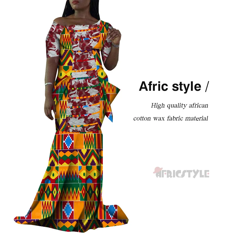 Nuevo baunin Riche estampado AnkaraDresses ropa Africana vestidos largos de retazos de talla grande Dashiki vestidos africanos pa