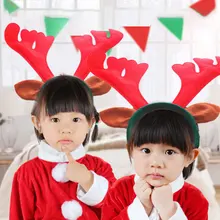 6 шт. Популярные оленьи рога Рождественские повязки на голову милый стильный Рождественский обруч для волос костюм для домашних животных головной убор для детей семья