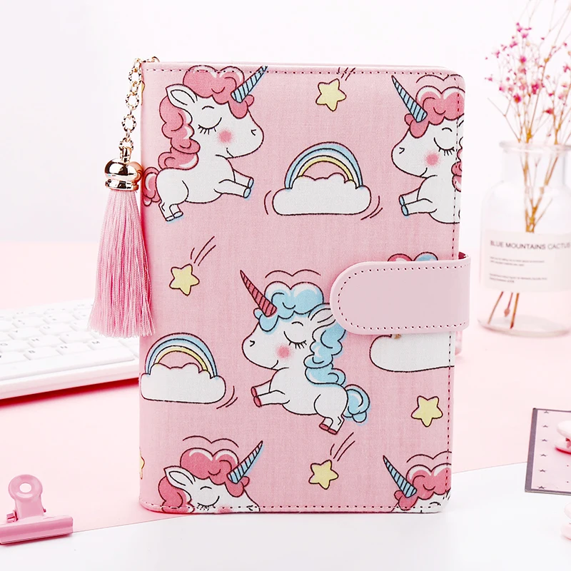 

INS Pink Unicorn Fashion A6 Spiral Journal Girl Gift Lovely Diary 80 Sheets Kawaii 2020 Planner Notebook Gift