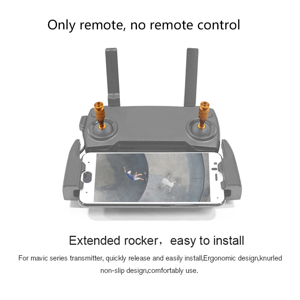 Buy Adjustable Remote Control Rocker Telescopic Parts Thumb Joystick Aluminum Alloy Height Increase Drone Accessories For MAVIC Mini