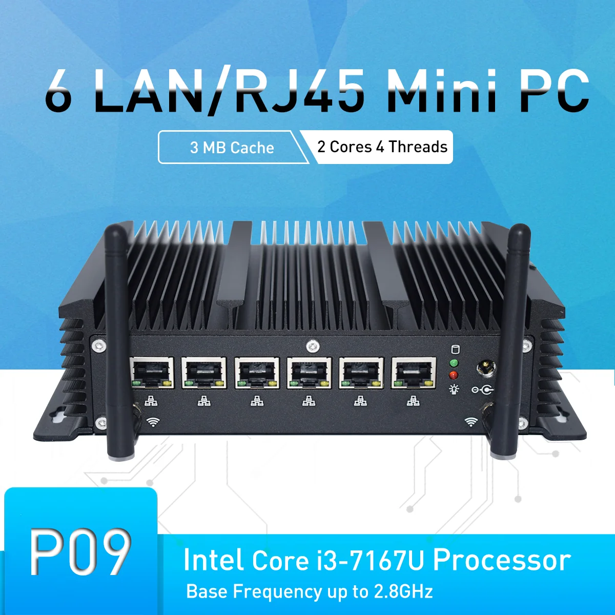 Hystou Новый брандмауэр PFsense Мини ПК Celeron 3865U Core i5 7267U 6 lAN Windows 10 Pro Linux SD карта DDR3 SIM Слот