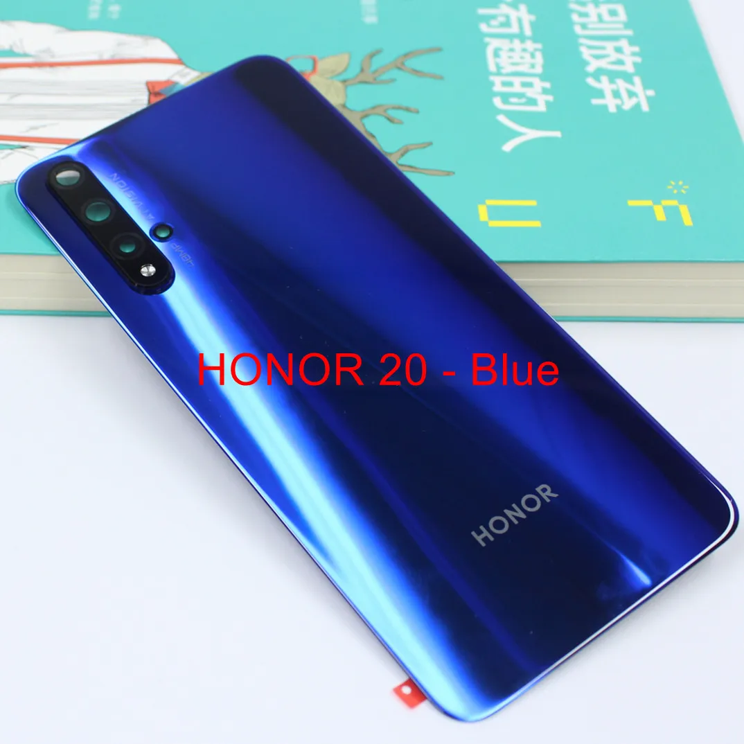 Стеклянная задняя крышка батарейного отсека для Huawei Honor 20 Pro + запасные части