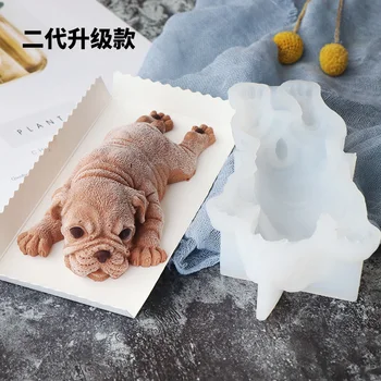 

Silicone Mold for Dog Pretty Mousse Cake Pudding Silicone Dog Mold Halloween Cake Molds for Baking Jewerly Making Tools HH50MJ