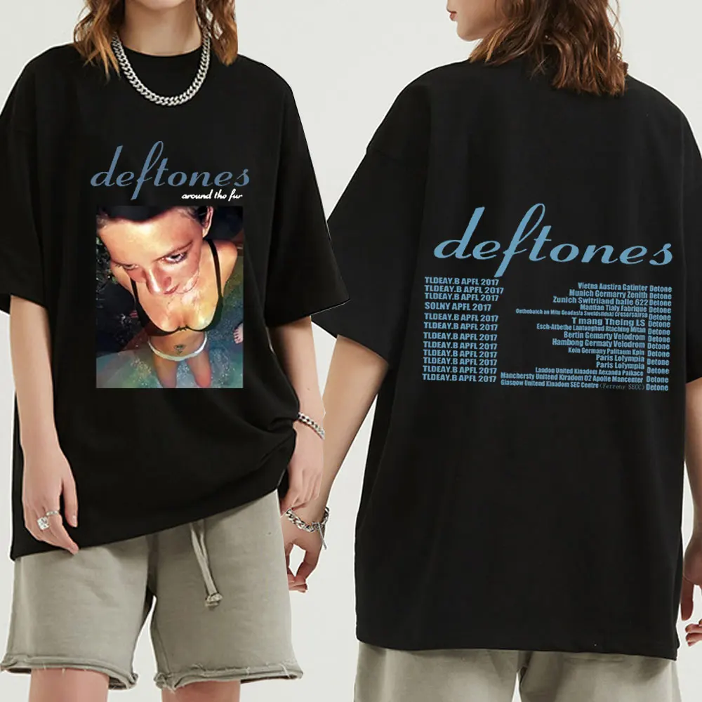 Футболка Deftones из меха для турнира концерта панк хиппи готическая ретро футболка