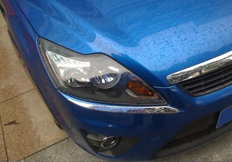 Для Ford Focus 2009 2010 2011 АБС хромированная Защитная панель для переднего головной