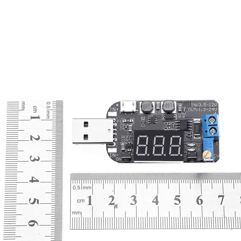 LEORY USB Регулируемый импульсный регулятор питания модуль регулятор напряжения цепи DC5V до 3,3 V 9V 12V 18V 24V