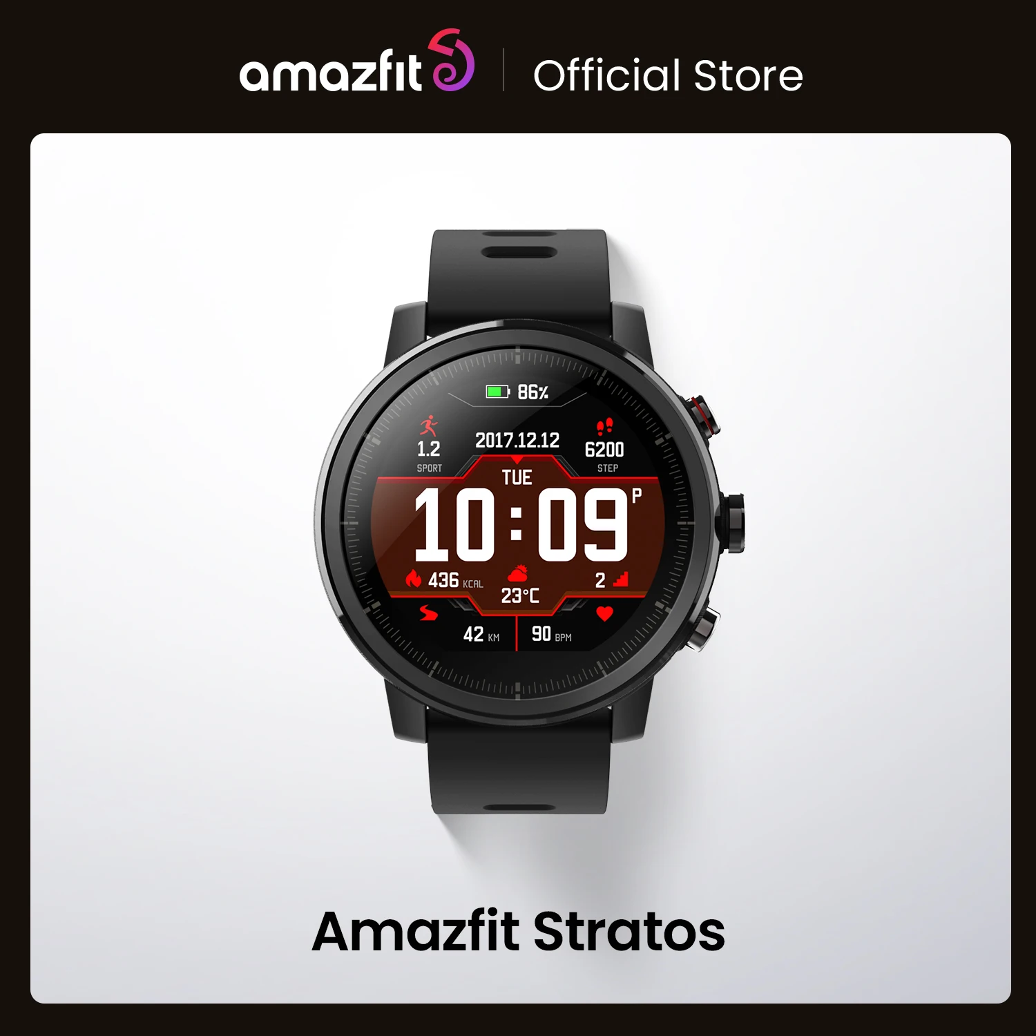  Оригинальные Смарт-часы Amazfit Stratos, Смарт-часы с GPS, отсчетом калорий, водонепроницаемость 50 м, для телефонов Android, iOS
