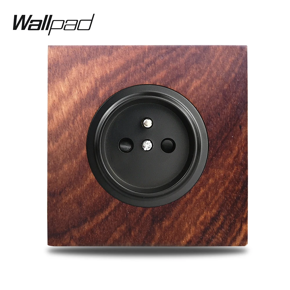 Wallpad L6 панель из натурального дерева 16 А Французская электрическая розетка настенная розетка|Электрические