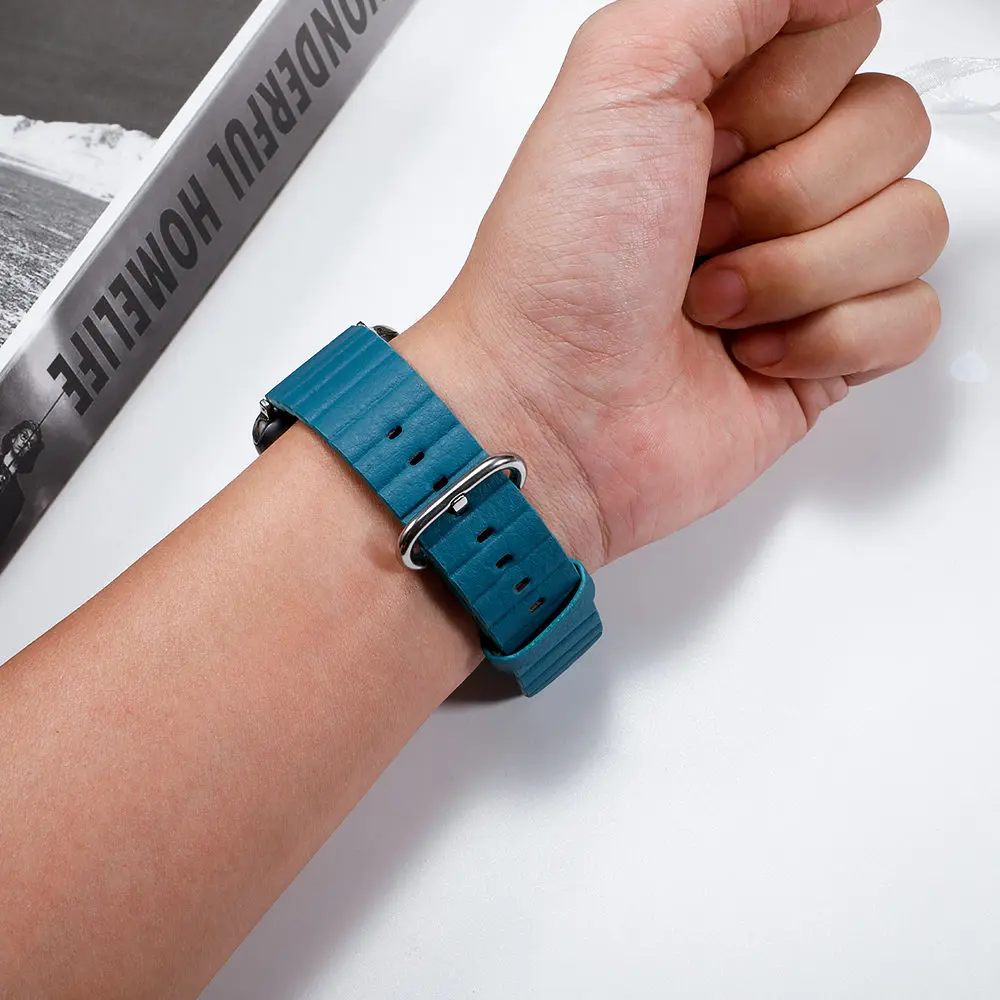 Кожаный ремешок петля для Apple watch band 44 мм 40 iwatch 38 42 браслет из натуральной кожи apple 5