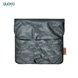 Vintage-Style Kindle Bag Cover, Fiber Paper Material 7” E-Book Sleeve Case (Black)