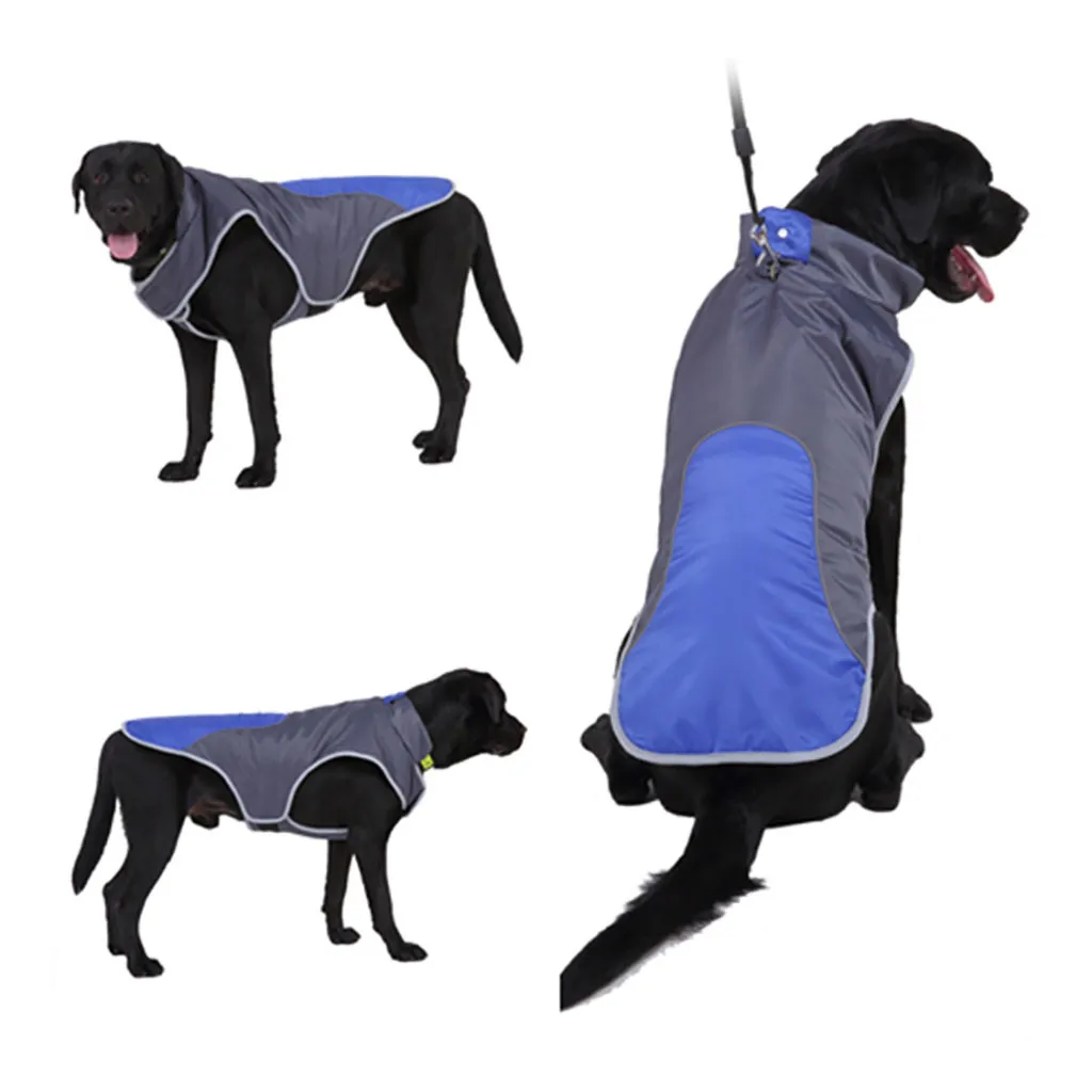 Светоотражающая Водонепроницаемая собачья куртка для питомца зимнее теплое пальто для маленьких и средних
