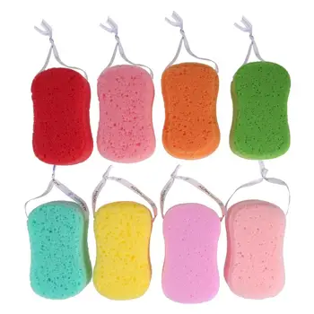 

8pcs Bath Sponges Simple Shape Soft Practical Efficient Shower Sponge Bath Scrubbers Bathing Accessories for Adults