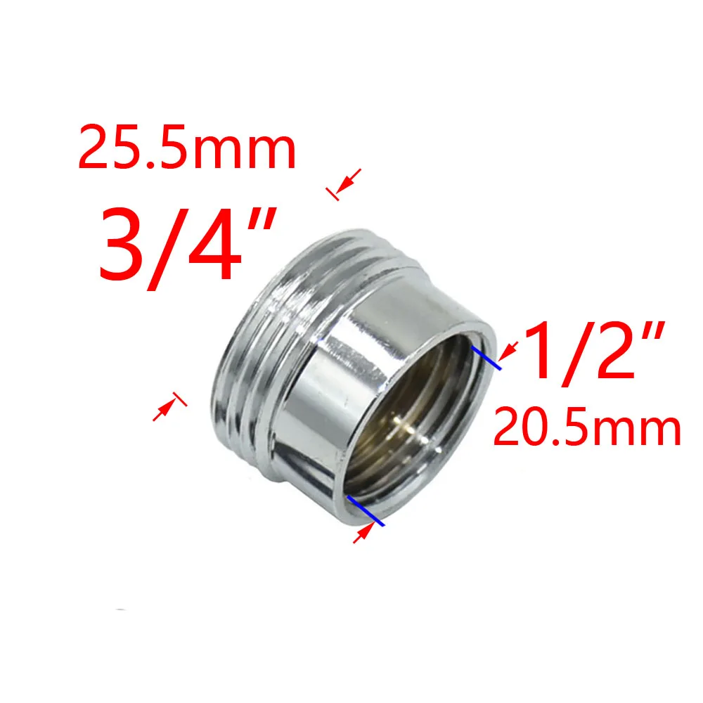 Brass 1/2" To 3/4 3/8 1 Inch Thread Connector Reducing Repair Joint For Faucet Bathroom Shower Coupler Copper Bubbler Adapter water faucet adapter faucet quick connector