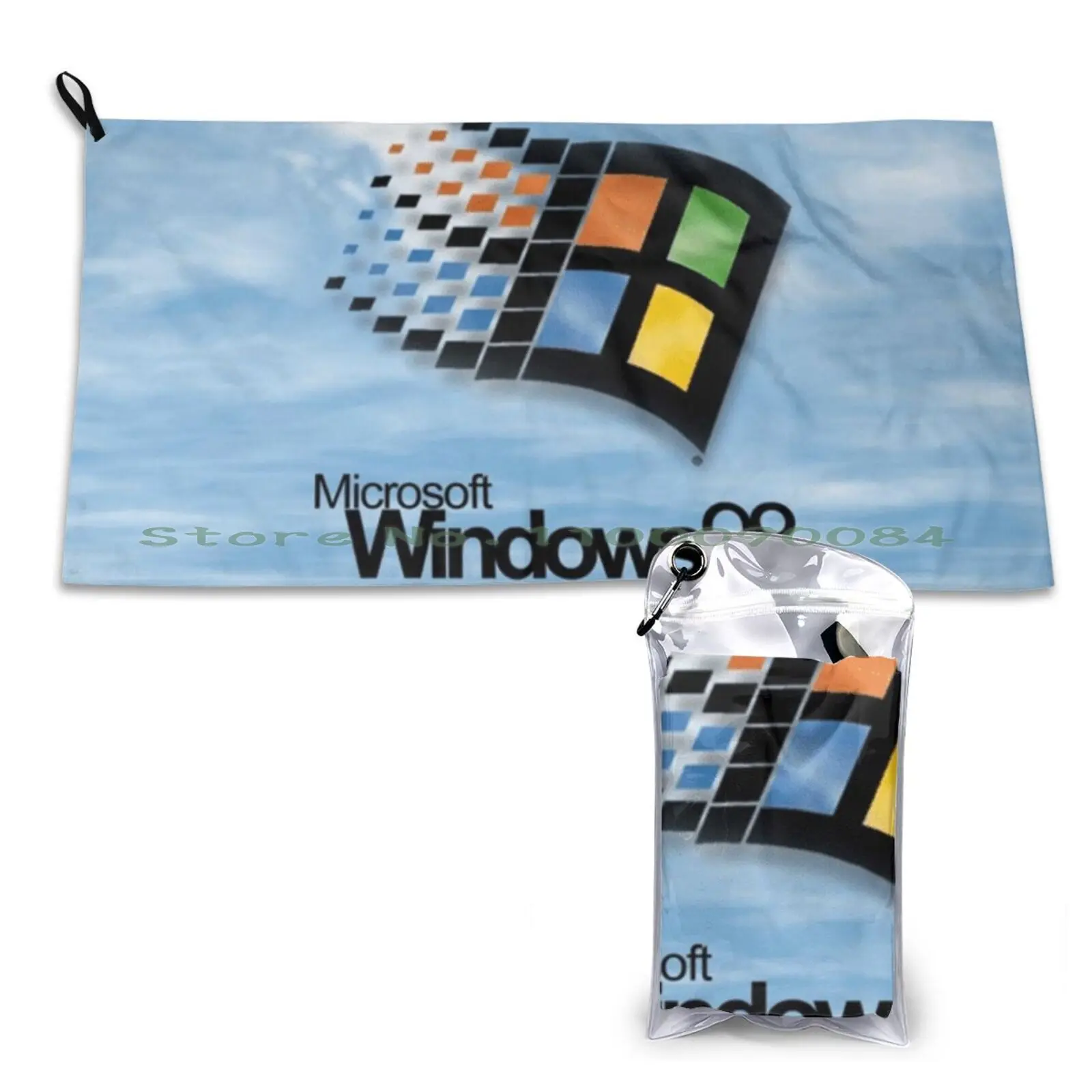 Windows 98 Start Screen Asciugamano Ad Asciugatura Rapida Palestra Sport Bagno Portatile Windows 98 Windows Xp 2000 95 Vista 7 10 Monitor Computer Pc