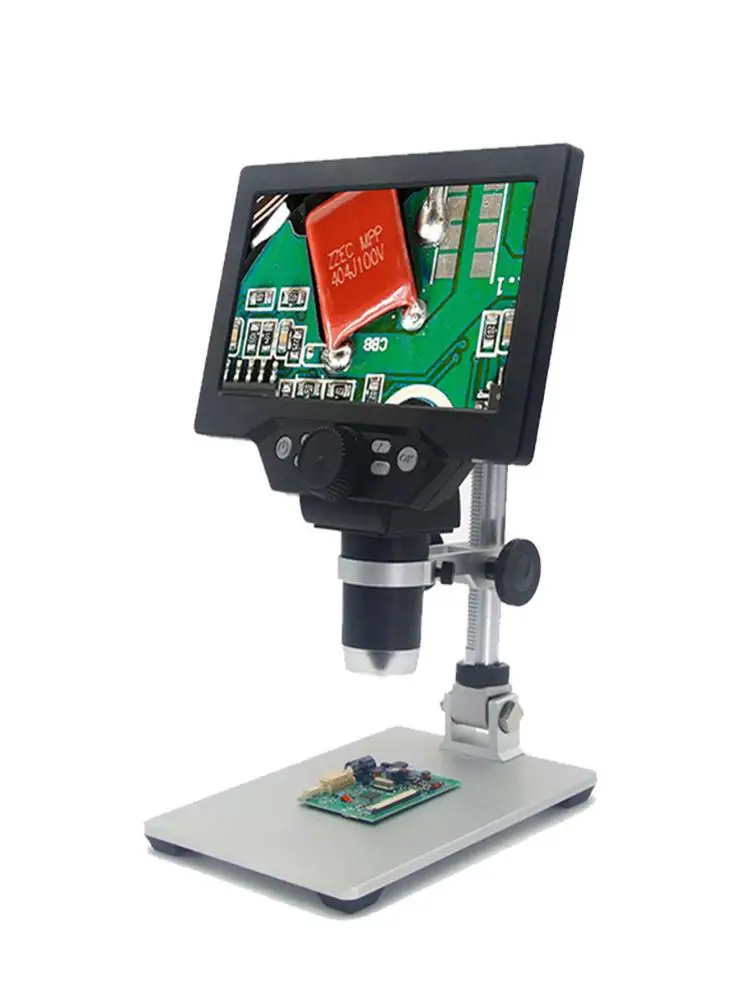 1200X цифровой микроскоп 12MP электронный видео микроскопы 7 дюймов HD lcd пайка телефон Ремонт лупа с металлической подставкой#35