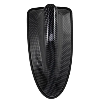 

Carbon Fiber Bottom Waterproof Car SUV Shark Fin Roof Antenna Radio AM/FM Signal Aerial