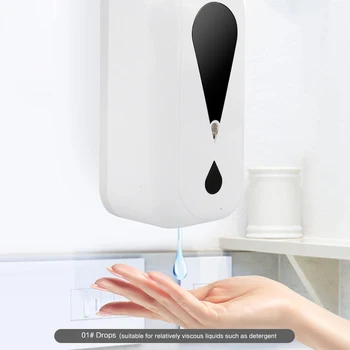 

1200ML Bathroom Automatic Sensor Hand Disinfection Touchless Wall-mounted Foam Spray Soap Dispenser Hand Cleaner Machine Kitchen
