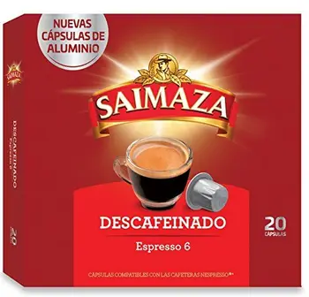 

Capsulas Compatibles Nespresso®* Saimaza Descafeinado 20 Unidades