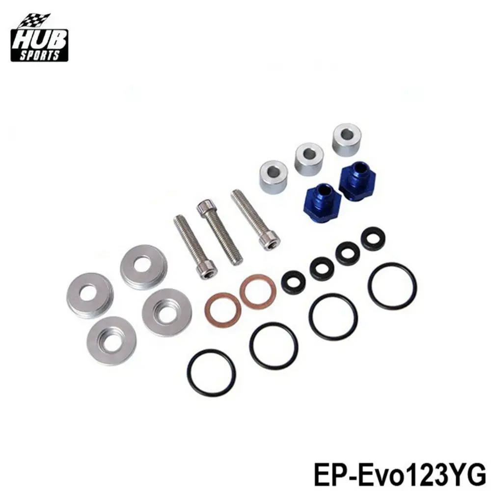 Для Mitsubishi EVO123 Top топливный инжектор топливная направляющая Turbo Kit голубая