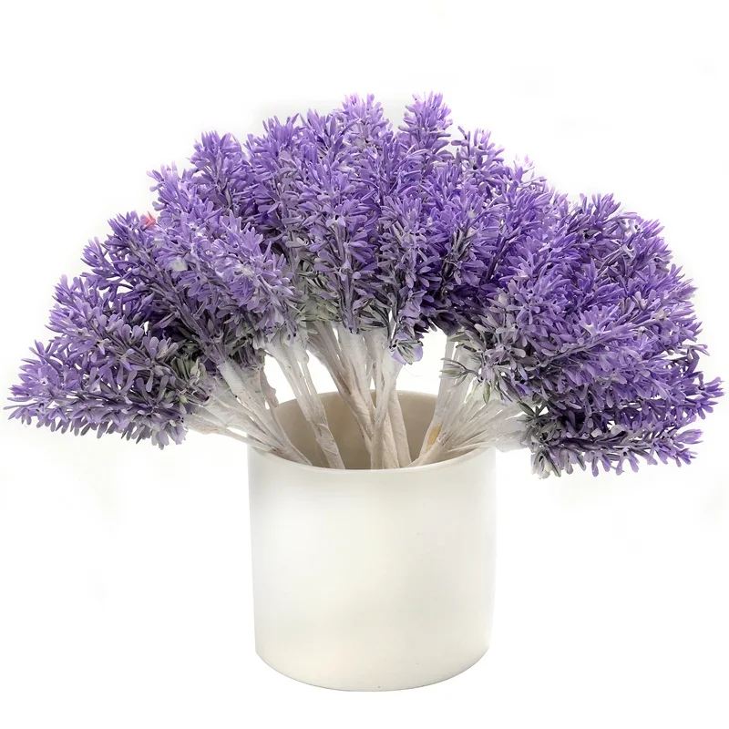 

30 PCS Artificial Flowers Romantic Mini Plastic Lavender for Wedding Christmas Home Decoration DIY Handcraft Gift Fake Flowers