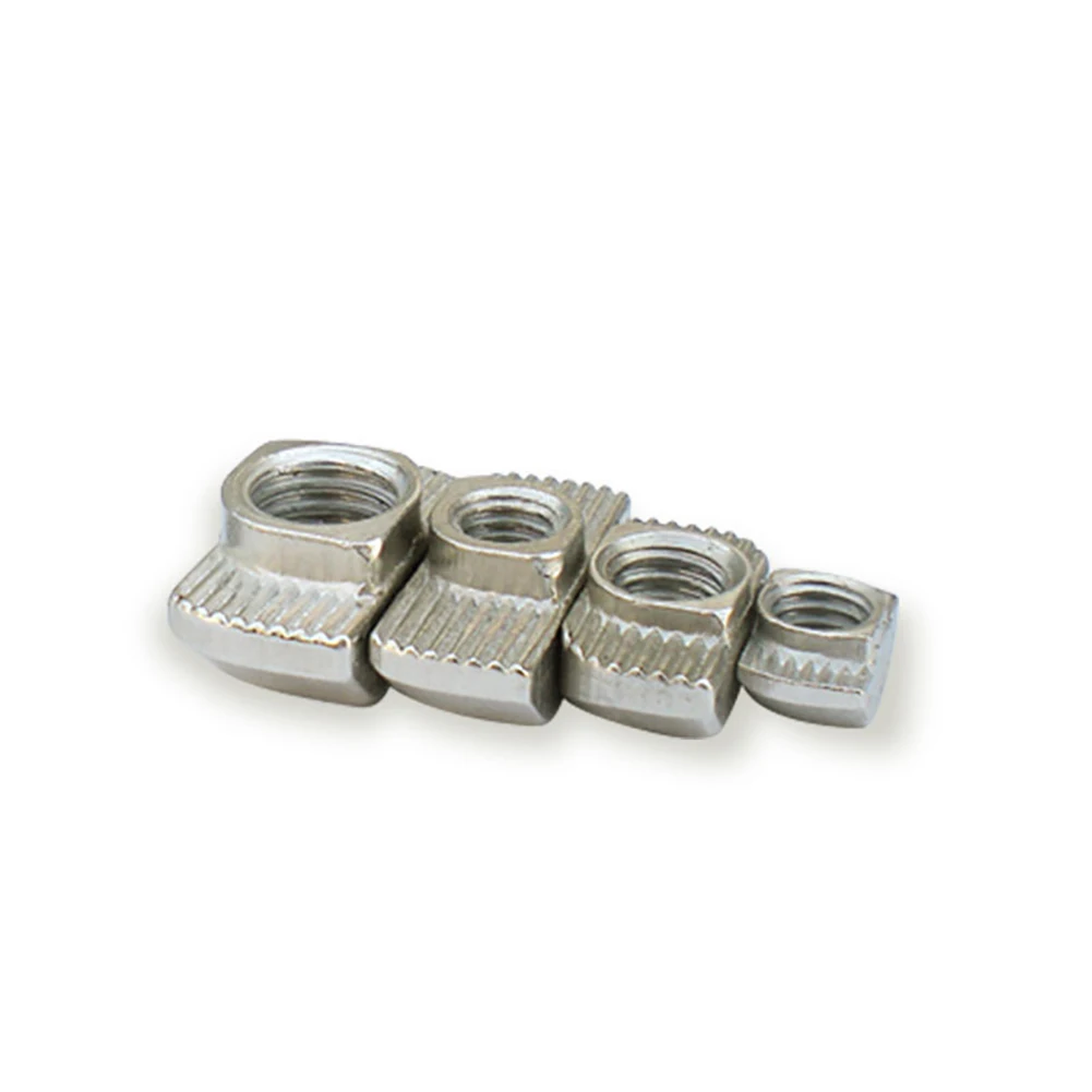 50 шт. M3/M4/M5* 10*6 для 20 серии Слот Т-гайка раздвижной Т-гайка Молоток падение гайки Держатель Скоба алюминиевые экструзии - Габаритные размеры: M3