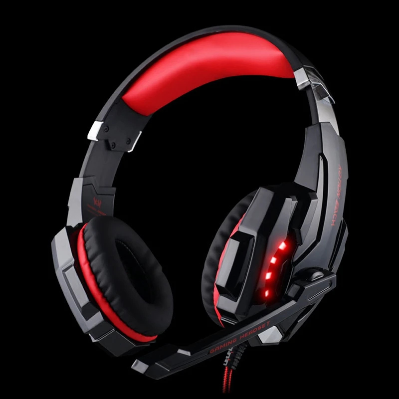 KOTION EACH G9000 Gaming Headset with Mic for PS4 for One PC Over Ear Headphones with Volume Control LED Light