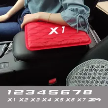 Skóra samochód Handrest podłokietnik Box maty pokrywa ręcznie poduszka Pad dla Bmw 1 2 3 4 5 6 7 8 Series X1 X2 X3 X4 X5 X6 X7 Z4 mini naklejki tanie i dobre opinie ALICHOR Wewnętrzny CN (pochodzenie) 3d carbon fiber vinyl 0inch 29 4cm cartoon Kreatywne naklejki 20 8cm Bez opakowania