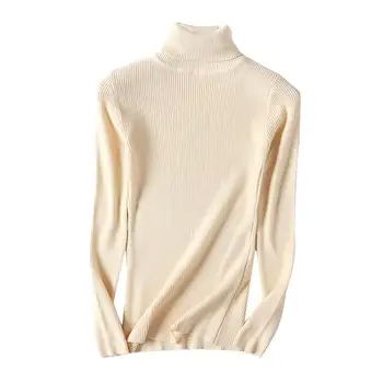 

Autumn Winter Women Sweater Knitted Turtleneck Casual Soft Jumper Sweater Fashion Slim Femme Elasticity Pullovers свитер женский