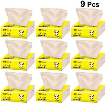 

9 Packs Paper Towel Wettable Healthy Bamboo Pulp Paper Tissues for Carin stock