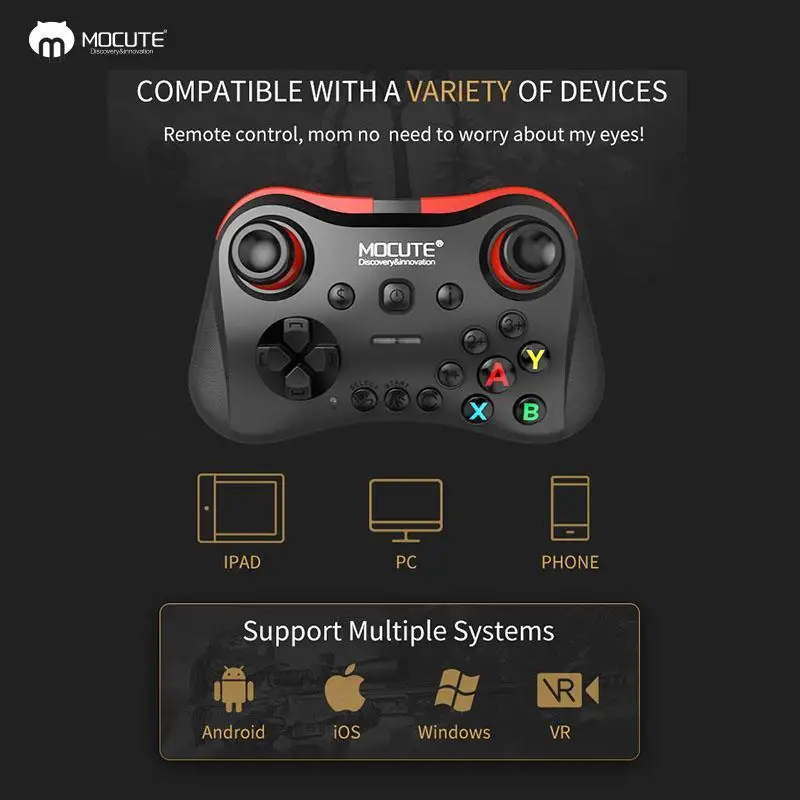  Mocute 056 Dzhostik Game Pad Bluetooth Gamepad Pubg Controller Mobile Trigger Joystick For iPhone A