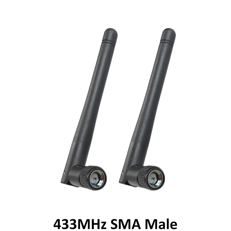 GRANDWISDOM 20pcs 433mhz antenna 3dbi sma male lora antene pbx iot module lorawan signal receiver antena high gain