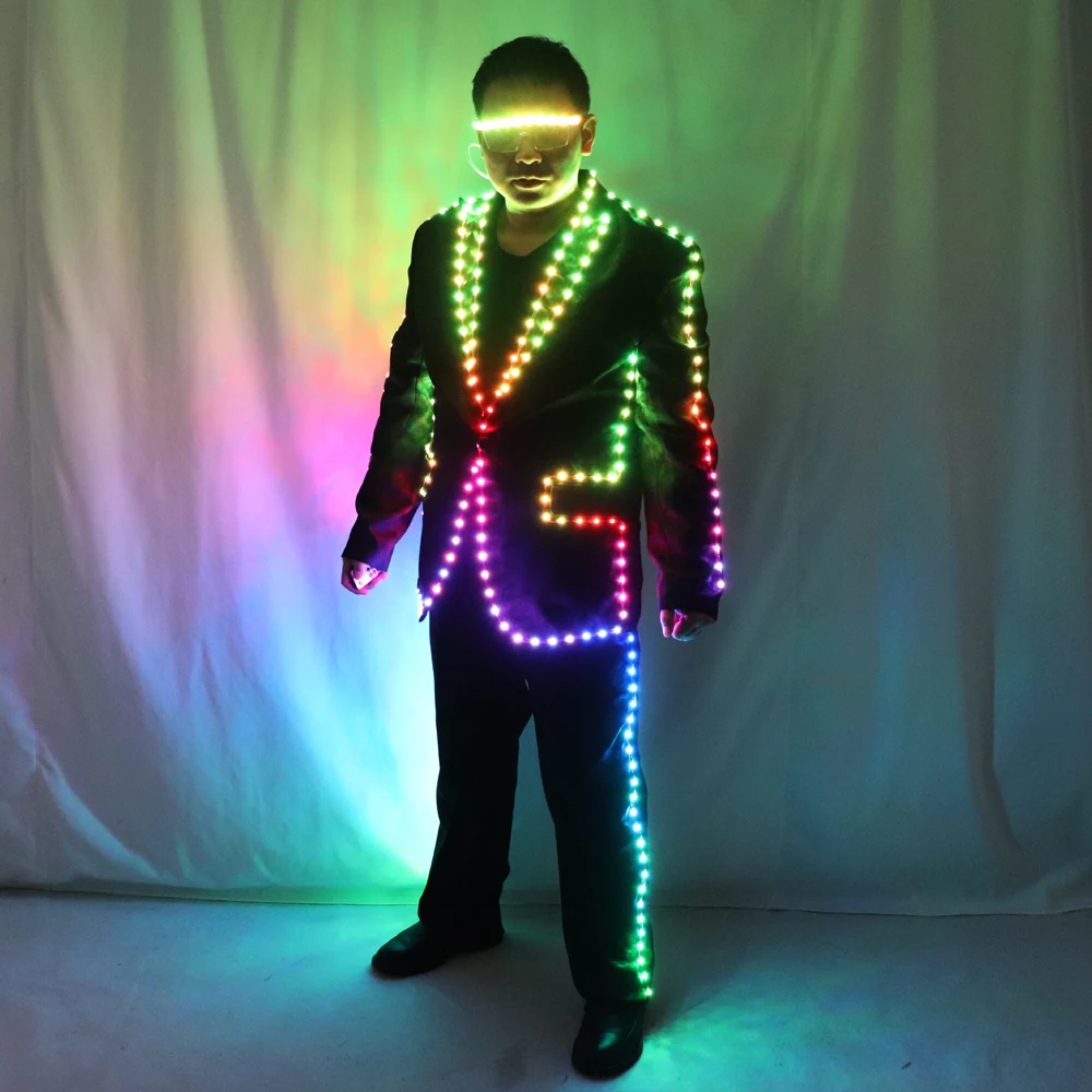 LED light up Jacket - Glow Party Jacket - Glow In The Dark Store