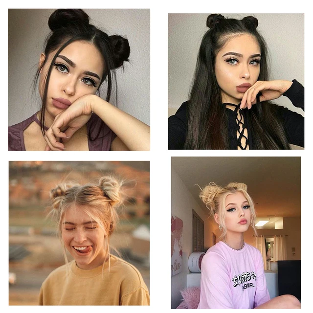 귀여운 빵 파티 도넛 빵 Chignon 스타일을 원하는 여성에게 딱 맞는 가발