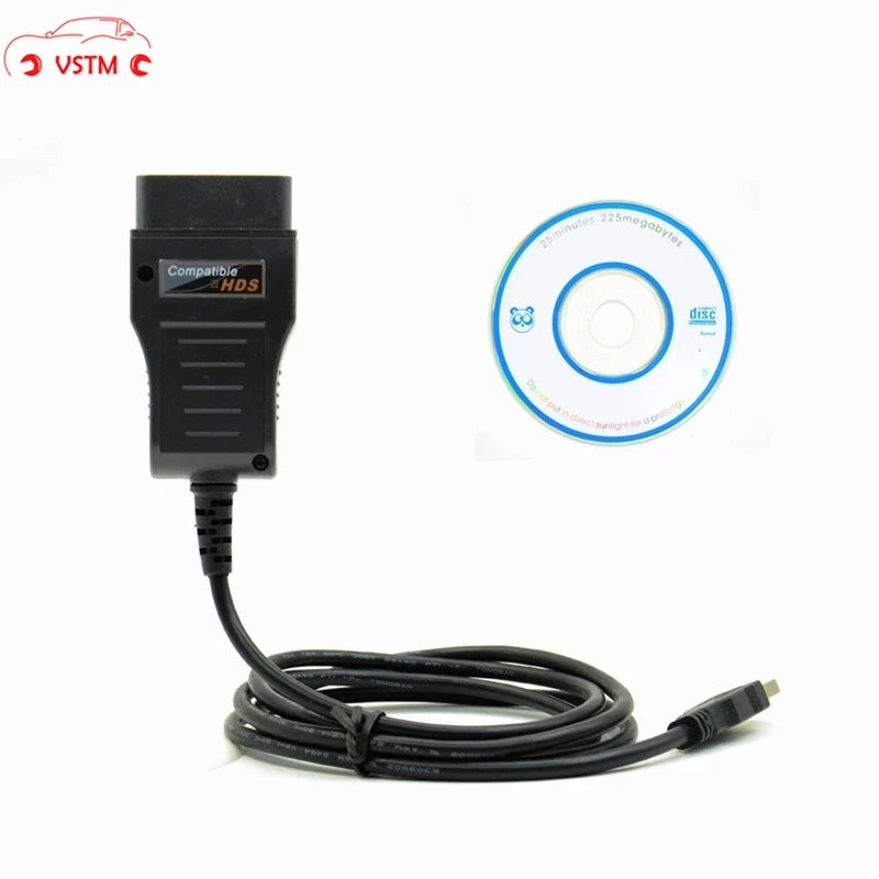 New Xhorse HDS Cable  OBD2 Diagnostic Cable with Multi langauge free shipping best car battery tester