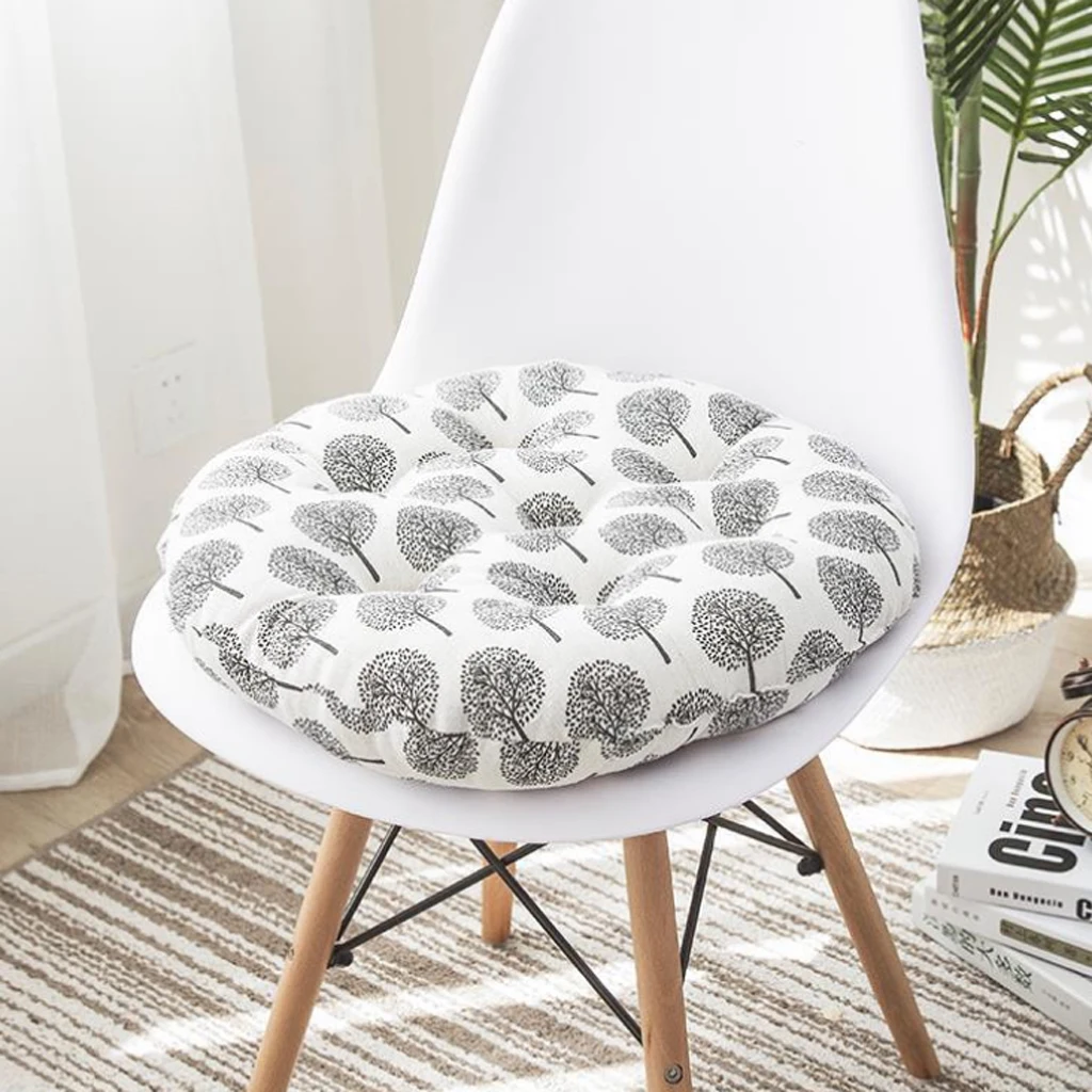 Wicker Seat Cushion Floor Pillow Cushion Rocking Chair Cushions Trees-Milky Outdoor Wicker Chair Seat Cushion Boosted