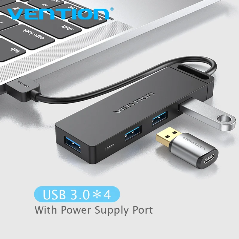 USB концентратор Vention с 4 портами 3 0 OTG 2 0|USB-хабы| |