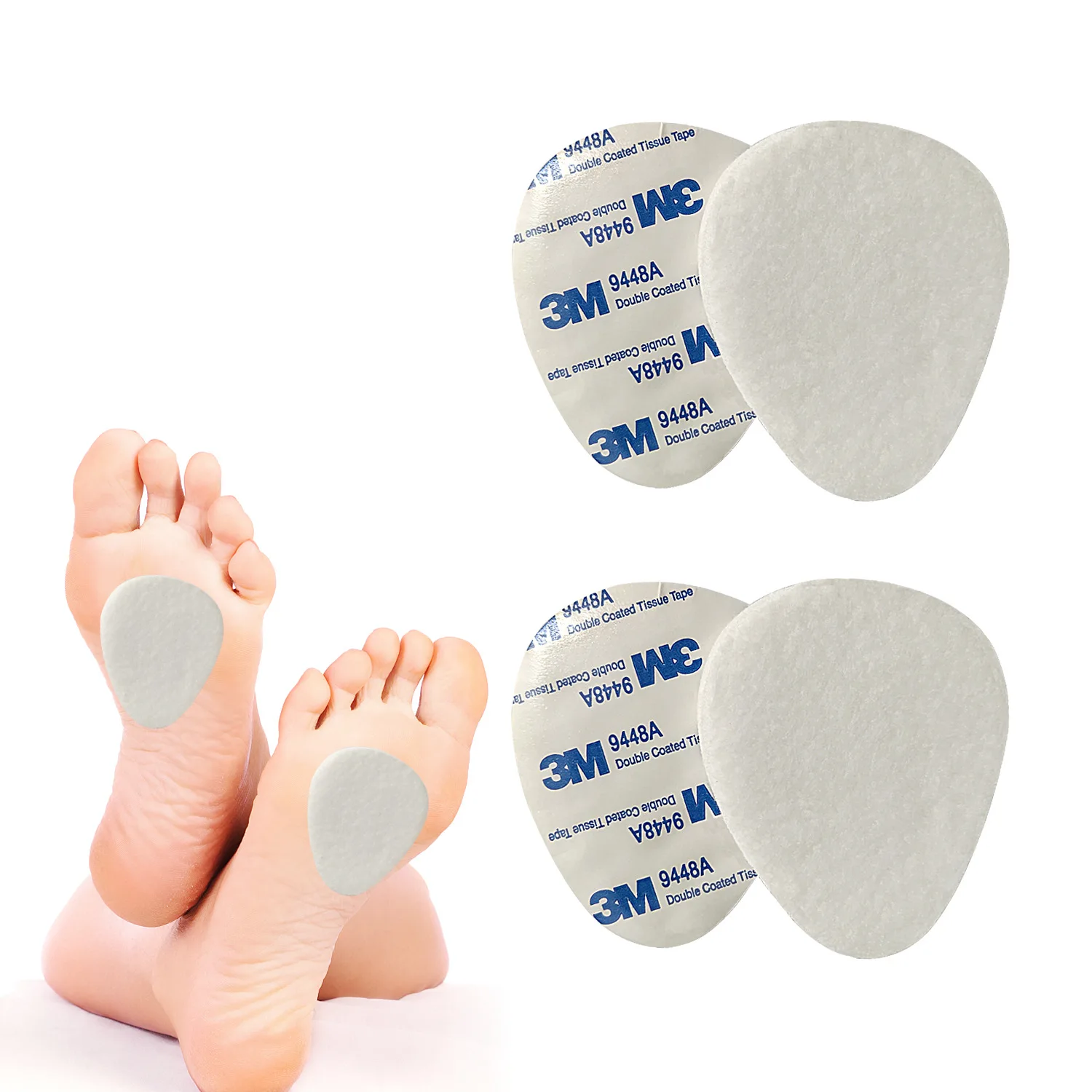 Forefoot Metatarsal Support Thickening Half Size Cotton Pad High Heel Insole Summer Forefoot Pad Half Anti-Slip Anti-Pain