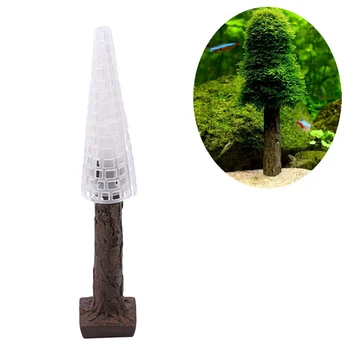 

Simulation Moss Christmas Tree Plant Grow Aquarium Tank Landscape Decor Xmas Tree Aquarium Decoration Props Supplies