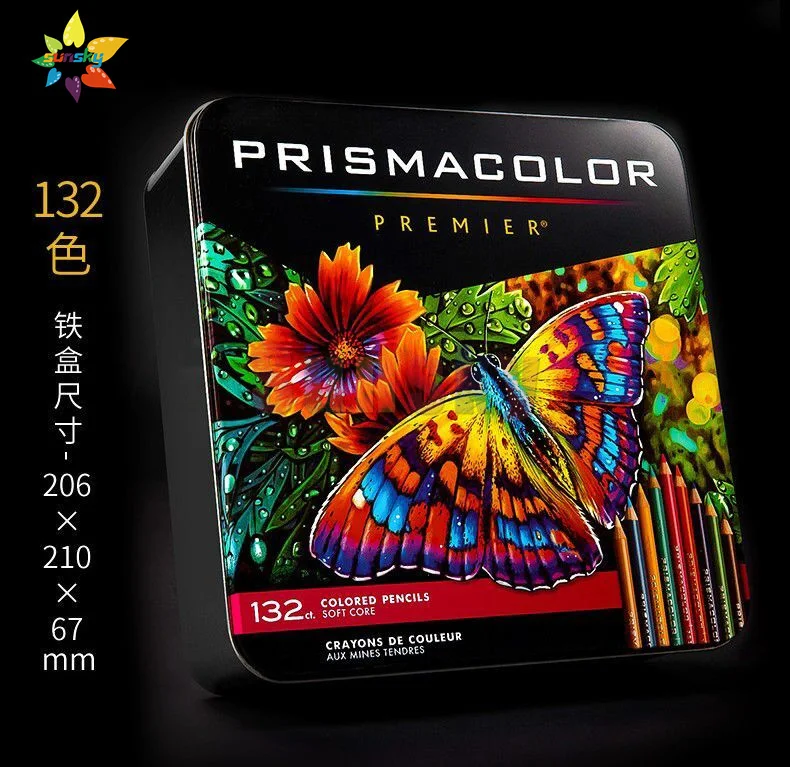 24 72 132 150 Pack Usa Original Prismacolor Premier Crayons De Couleur  Sanford Prismacolor Colored Pencil Skin Artist Oil Pencil - Wooden Colored  Pencils - AliExpress