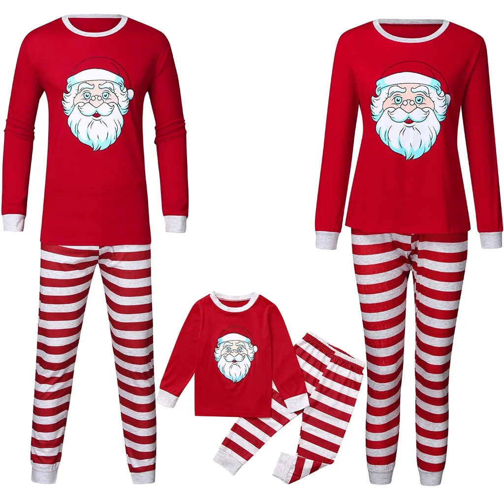 Семейные рождественские пижамы; пижамные комплекты; одинаковая Рождественская одежда для всей семьи; Рождественская одежда для сна для папы, мамы и ребенка; ночное белье; пижамы; Семейный комплект