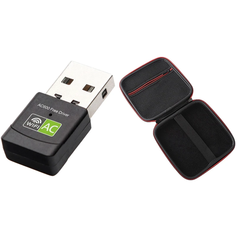 Мини USB 600 Мбит/с беспроводной адаптер Бесплатный привод с CD DVD горелкой