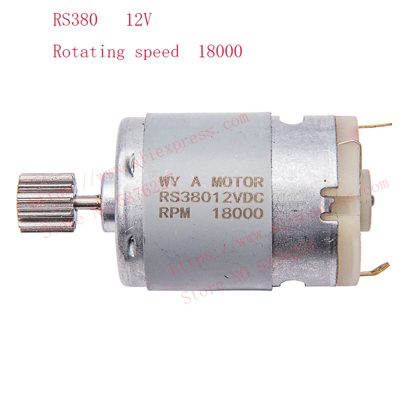 Moteur RS380 12V 16000-18000 tr/min pour RC - Lot de 8 couleurs