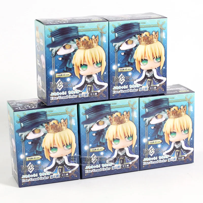 Fate/Grand Order Saber Mash Siegfried Monte Cristo Sakata Kintoki Mini FGO Коллекционные Фигурки версии Q куклы игрушки 5 шт./компл