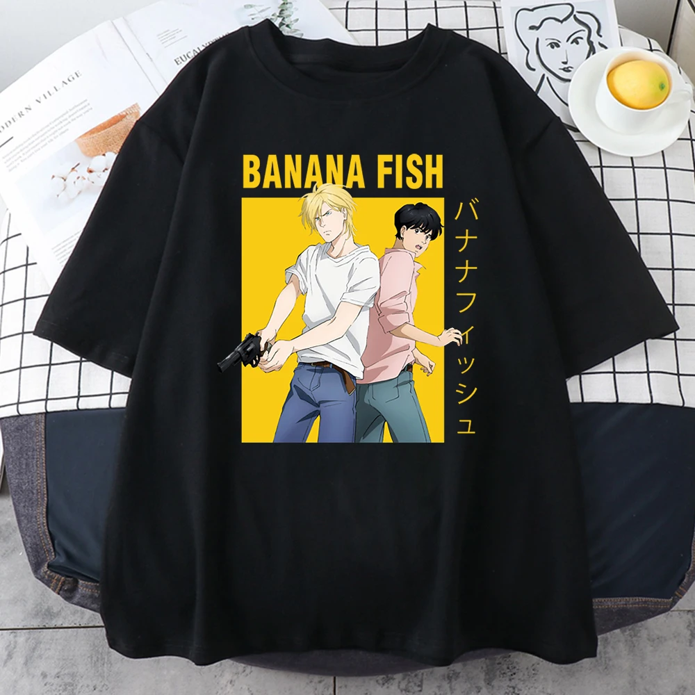 Banana Fish Ash Lynx Anime Printed Woman T Shirt 2021 Summer Tee Shirt Harajuku Cotton T Shirts Hip Hop Loose Women New T-ShirtsBanana Fish Ash Lynx Anime Printed Woman T Shirt 2021 Summer Tee Shirt Harajuku Cotton T Shirts Hip Hop Loose Women New T-Shirts cheap graphic tees Tees