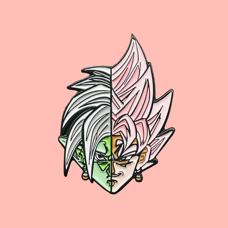 Аниме Cool Saiyan Goku Vegeta эмалированная брошь булавки значок отворот сплав металл