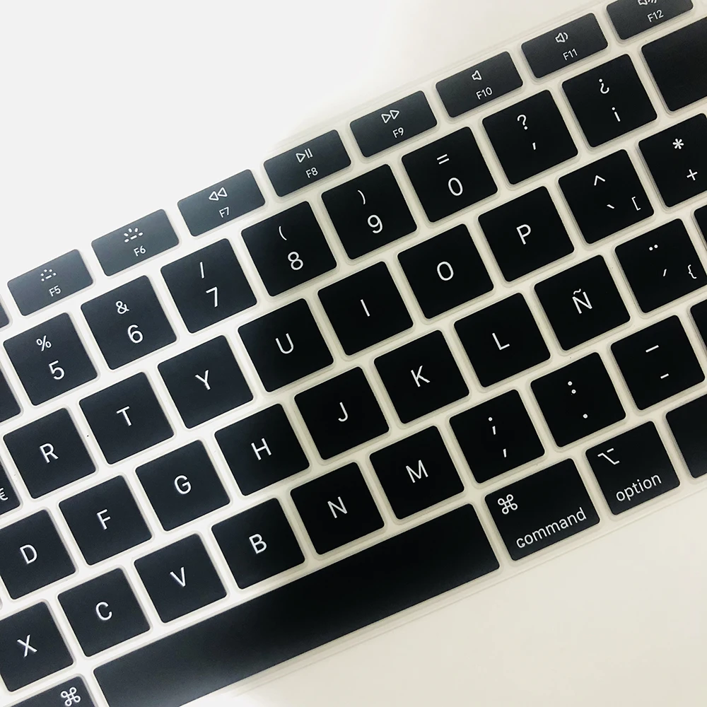 Macbook Air 13 용 스페인어 노트북 컬러 실리콘 키보드 커버 A1932 A2179 보호 필름 키보드 케이스, Apple Air13 2020 용