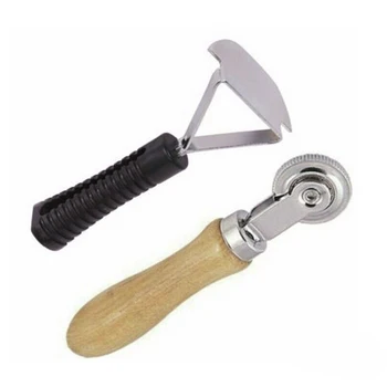 

1 Set Auto Tyre Puncture Repair Tools Easy Use Patch Ball Bearing Roller Stitcher Liner Scraper Practical Tool Kit